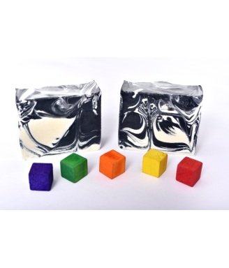 BLACK & WHITE SĂPUN BIO VEGAN NATURAL COCOS, MIGDALE & LAVANDĂ