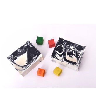 BLACK & WHITE SĂPUN BIO VEGAN NATURAL COCOS, MIGDALE & LAVANDĂ